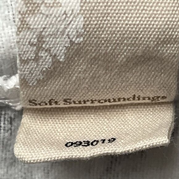 Soft Surroundings 2-PC Pajama Set Gray/White Flannel Animal Print Red Trim Sz 1X - Picture 15 of 15